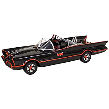 【中古】 マテルアクションフィギュア バットマン 1966年TVシリーズ バットモービル 1/12スケール プラスチック製 塗装済みアクションフィギュア