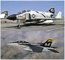 【中古】 ハセガワ 1/72 飛行機シリーズ アメリカ海軍 F-4J ファントム2& F/A-18F スーパーホーネット ジョリー ロジャース プラモデル SP347