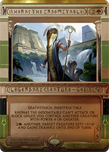 【中古】 英語版フォイル マスターピースシリーズ アモンケットインヴォケーションズ Masterpiece Series Amonkhet Invocations MPS 不屈の神ロナス Rhona