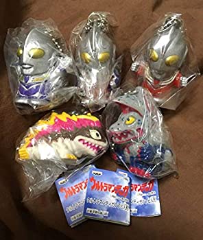 【中古】(未使用品) ウルトラマンティガ ソフビ人形 ガチャ王 全5 ゴルザ ガクマβ プライズ ボールチェーン フィギュア 指人形 パワー ミニブック