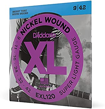 【中古】 D'Addario ダダリオ エレキギター弦 ニッケル SuperLight .009-.042 EXL120