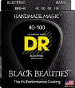 【中古】 DRストリングベースストリングス 黒人美人 - エクストラライフ ブラック コートド 40-100