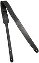 【中古】 Fender フェンダー ギターストラップ Fender Monogram Leather Strap - BLK