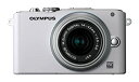 【中古】 OLYMPUS オリンパス ミラーレス一眼 PEN Lite E-PL3 レンズキット ホワイト E-PL3 LKIT WHT