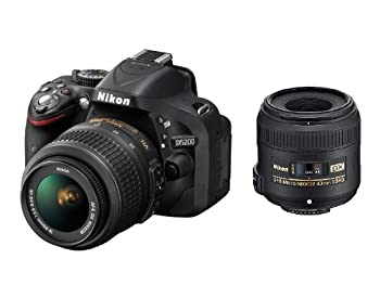 【中古】 Nikon ニコン デジタル一眼レフカメラ D5200 標準ズーム+マイクロレンズキット AF-S DX NIKKOR 18-55mm f/3.5-5.6G VR/AF-S DX Micro NIKKOR 40mm f/2.8