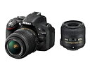 【中古】(未使用品) Nikon ニコン デジタル一眼レフカメラ D5200 標準ズーム+マイクロレンズキット AF-S DX NIKKOR 18-55mm f/3.5-5.6G VR/AF-S DX Micro NIKKOR 40mm f/2.8