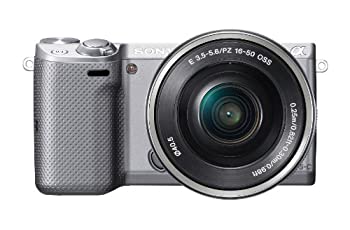 【中古】 SONY ミラーレス一眼 NEX-5T パワーズームレンズキット シルバー NEX-5TL-S