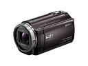 【中古】 ソニー SONY ビデオカメラ Handycam CX535 内蔵メモリ32GB ボルドーブラウン HDR-CX535/T(2)