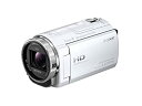 【中古】 ソニー SONY ビデオカメラ Handycam CX535 内蔵メモリ32GB ホワイト HDR-CX535/W