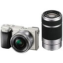 【中古】 ソニー ミラーレス一眼 α6000 ダブルズームレンズキット E PZ 16-50mm F3.5-5.6 OSS E 55-210mm F4.5-6.3 OSS シルバー ILCE-6000Y S