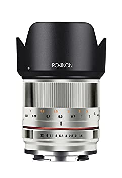 【中古】 Rokinon rk21 m-fx-sil 21mm f1.4 ED AS UMC High Speed Wide Angle Lens for Fuji (シルバー)