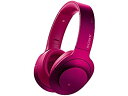 【中古】 ソニー SONY ワイヤレスノイズキャンセリングヘッドホン h.ear on Wireless NC MDR-100ABN Bluetooth/ハイレゾ対応 マイク付き ボルドーピンク