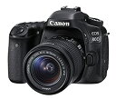 【中古】 Canon キャノン デジタル一眼レフカメラ EOS 80D レンズキット EF-S18-55mm F3.5-5.6 IS STM 付属 EOS80D1855ISSTMLK