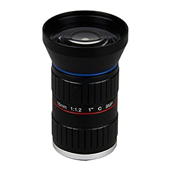 【中古】 Quanmin Starlight 8MP 4K 1インチ 16mm F1.2 マニュアル ITS 道路交通監視 CCTV レンズ Cマウント 5MP 6MP 8メガピクセル HD ボックス