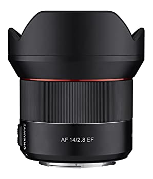 【中古】 SAMYANG 14mm f2.8 AFワイド角度 フルフレームオートフォーカスレンズfor Canon EF