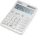 【中古】 シャープ 実務電卓 抗菌セミデスクトップタイプ CS-S952CX