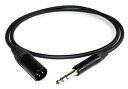 【中古】 MOGAMI【2534 黒】XLRキャノン (オス) -TRSフォン 1m / NEUTRIK NC3MXXB&NP3XBAG / ブッシング黒(2)