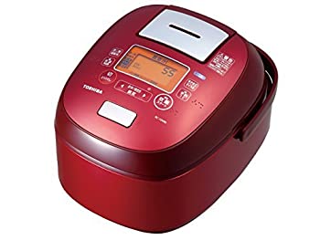 IH電飯鍋5合 - 【中古】 東芝 真空IHジャー炊飯器 (1升炊き) グランレッドTOSHIBA 鍛造かまど銅釜 RC-18VRK-R