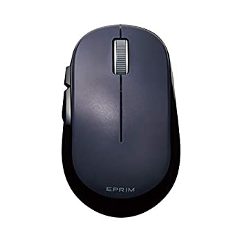 【中古】 エレコム マウス ワイヤレス (レシーバー付属) Mサイズ 5ボタン (戻る 進むボタン) BlueLED EPRIM ブラック M-DY13DBXBK