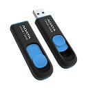 yÁz ADATA Technology USB3.0t^tbV[ DashDrive UV128 32GB (ubN+u[) AUV128-32G-RBE