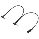 【中古】 TECH DCケーブル 電源 分配ケーブル 2股 パワーサプライコード DC-2 ブラック(2)