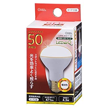 【中古】 オーム電機 LED電球 ミニレフランプ形 50形相当 E17 電球色 [品番]06-0769 LDR4L-W-E17 A9(2.0)
