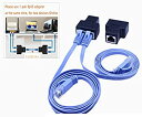 【中古】 SinLoon (1ペア) RJ45 スプリッタ アダプタ イーサネットケーブル スプリッター Cat5 Cat5e Cat6 Cat7 RJ45 ネットワーク延長コネクタ イーサネ