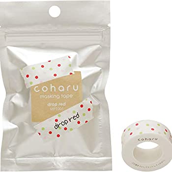 【中古】 キングジム マスキングテープ こはる MPT005 ドロップ レッド