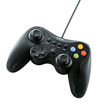 【中古】 エレコム ゲームパッド USB接続 Xinput/DirectInput両対応 Xbox系12ボタン振動/連射 【ドラゴンクエストX 眠れる勇者と導きの盟友 推奨】