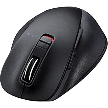【中古】 エレコム マウス Bluetooth Mサイズ 5ボタン (戻る 進むボタン) BlueLED 握りの極み ブラック M-XGM10BBBK