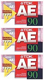 【中古】 TDK カセットテープ AE 90分 3本セット AE-90x3F