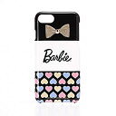 【中古】 iPhone7 (Barbie Design) リボンプリントハードケース ハート柄 LP-BI7HSRC