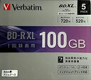【中古】 バーベイタム 4倍速対応BD-R XL 5枚パック 100GB ホワイトプリンタブル VBR520YP5D1