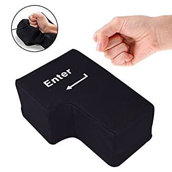 【中古】 BIG ENTER 巨大 エンターキー LHYAN Enter パソコン PC BIG 約1700倍 USB おもしろグッズ クッション 景品 贈り物 でかい枕 ストレス発散