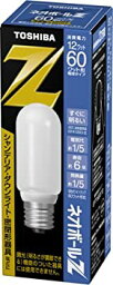 【中古】 東芝 電球形蛍光ランプ ネオボールZ 電球60ワットタイプT形 昼光色 EFT15ED/12 口金直径26mm