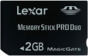 【中古】 Lexar メモリースティックプロデュオ ゲームエディション アダプタ無 2GB MSDP2GB-840