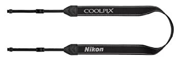 【中古】 Nikon ニコン ネックストラップ コンパクトデジカメ COOLPIX用 AN-CP21 ロゴ入り ブラック ANCP21
