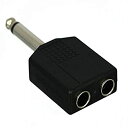 【中古】 6.35mm-adapter #625 6.35mm Mono Male to 6.35mm Female 2-Pack cess 625*2