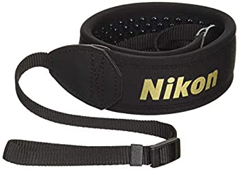 【中古】(未使用品) Nikon ニコン ネックストラップ 一眼レフ用 シンプル ブラック AN-SNP001