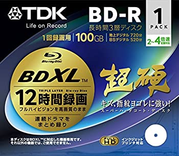 Blu-Ray - 【中古】 TDK 録画用ブルーレイディスク 超硬シリーズ BD-R XL 長時間録画 3層ディスク 100GB 2-4倍速 1枚 BRV100HCPWB1A