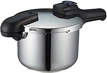 【中古】 パール金属 圧力鍋 4.5L IH対応 3層底 切り替え式 レシピ付 クイックエコ H-5041