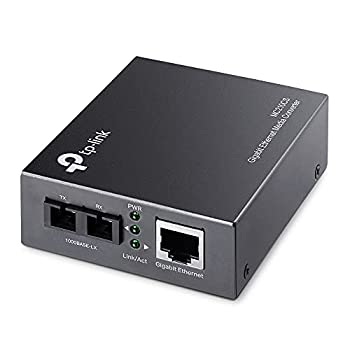 【中古】 TP-Link 光回線 メディアコンバーター 15km シングルモード RJ-45 1000Mbps MC210CS