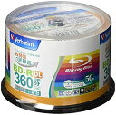 【中古】 Verbatim バーベイタム 1回録画用 ブルーレイディスク BD-R DL 50GB 50枚 ホワイトプリンタブル 片面2層 1-4倍速 VBR260YP50V1