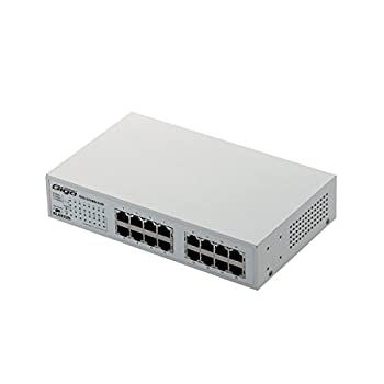 【中古】 エレコム スイッチングハブ ギガビット 16ポート マグネット付き 電源内蔵 金属筺体 EHC-G16MN-HJW
