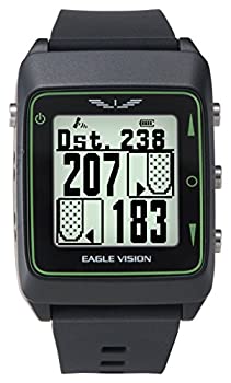 【中古】(未使用品) アサヒゴルフ ゴルフナビ GPS EAGLE VISION Watch3 時計型 EV-616 ブラック