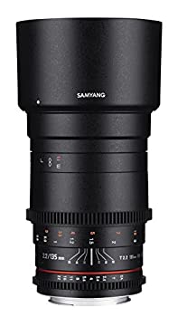 【中古】 Samyang SYDS135M-N VDSLR II 135mm f 2.2-22 望遠プライムレンズ Nikon Fマウントデジタル一眼レフカメラ用