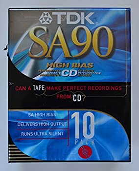 【中古】 TDK SA90 ハイバイアスCD スーパーアビリン タイプII オーディオカセットテープ - 10個入り