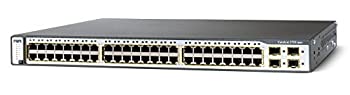 【中古】 CISCO シスコ Catalyst 3750-48PS-S スタッカブル マルチレイヤ イーサネット PoE対応 スイッチ WS-C3750-48PS-S