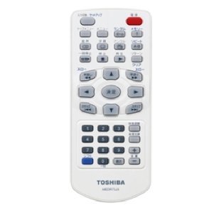 For Visual Equipments - 【中古】 東芝 ポータブルDVDプレーヤー用 リモコン MEDR73JX