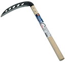 【中古】 浅野木工所 鋼付 穴あき三日月鎌 丸型 195mm #02125